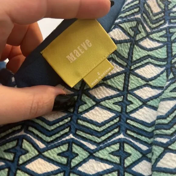 NWOT Anthropologie Maeve Cutout Geo Dress